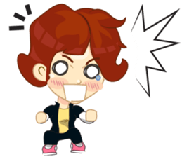 Lady six to fun sticker #8488485