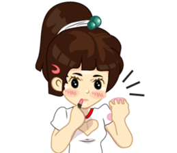 Lady six to fun sticker #8488490