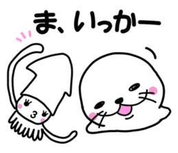 Japanese joke loves seal~and sea friend~ sticker #8488744