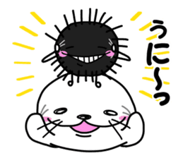 Japanese joke loves seal~and sea friend~ sticker #8488747