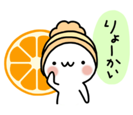 Winter set of a marshmallow sticker #8489389