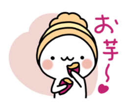 Winter set of a marshmallow sticker #8489406