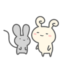 Rabbit&Mouse sticker #8489541