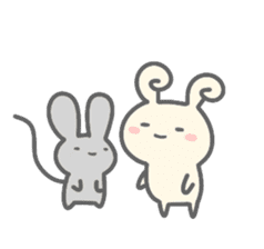 Rabbit&Mouse sticker #8489541