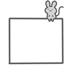 Rabbit&Mouse sticker #8489557