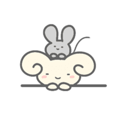 Rabbit&Mouse sticker #8489562