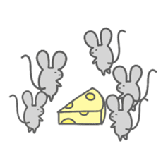 Rabbit&Mouse sticker #8489565