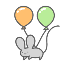 Rabbit&Mouse sticker #8489568