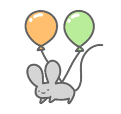 Rabbit&Mouse sticker #8489568