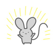 Rabbit&Mouse sticker #8489571
