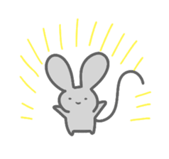 Rabbit&Mouse sticker #8489571