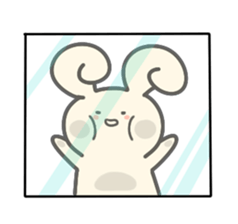 Rabbit&Mouse sticker #8489573