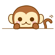 Emotions of Cute Monkey sticker #8489670
