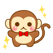 Emotions of Cute Monkey sticker #8489678