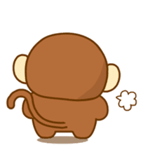 Emotions of Cute Monkey sticker #8489683