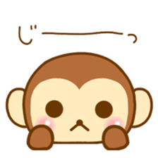 Emotions of Cute Monkey sticker #8489684