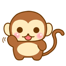 Emotions of Cute Monkey sticker #8489688