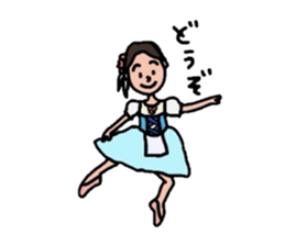 Pleasant ballet life 2 sticker #8490618
