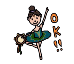 Pleasant ballet life 2 sticker #8490630