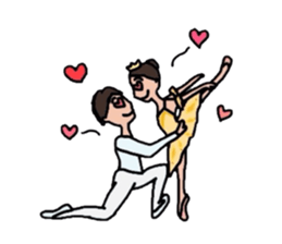 Pleasant ballet life 2 sticker #8490637