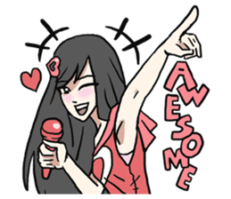 AsB - Akarin / I'm Kokoro Red sticker #8490703