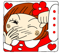 Castor bean-chan 16 face 40 sticker #8491378