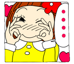 Castor bean-chan 16 face 40 sticker #8491382