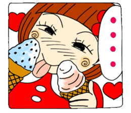 Castor bean-chan 16 face 40 sticker #8491389