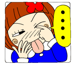 Castor bean-chan 16 face 40 sticker #8491400