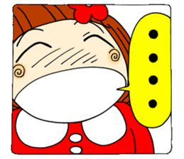 Castor bean-chan 16 face 40 sticker #8491410