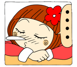 Castor bean-chan 16 face 40 sticker #8491416