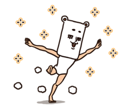 As bear, as a person 2 sticker #8491424