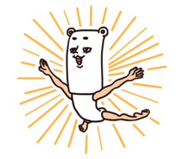 As bear, as a person 2 sticker #8491447