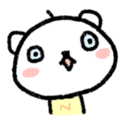 The polar bear of the winter version sticker #8491458