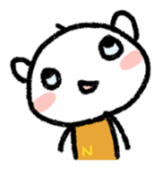 The polar bear of the winter version sticker #8491460