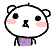 The polar bear of the winter version sticker #8491461