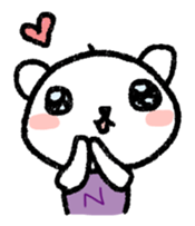 The polar bear of the winter version sticker #8491464