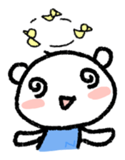 The polar bear of the winter version sticker #8491465