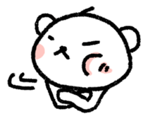 The polar bear of the winter version sticker #8491468