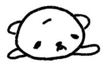 The polar bear of the winter version sticker #8491469