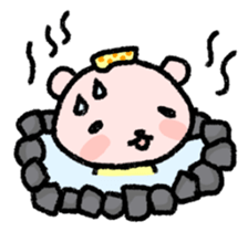 The polar bear of the winter version sticker #8491492