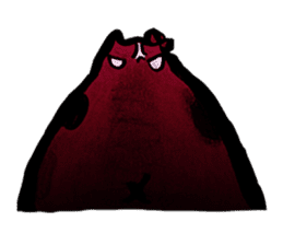 Setaria and fat cat. sticker #8491630