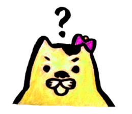 Setaria and fat cat. sticker #8491647