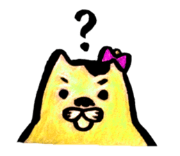 Setaria and fat cat. sticker #8491647