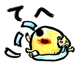 Setaria and fat cat. sticker #8491656