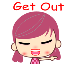 The English girl sticker #8492093