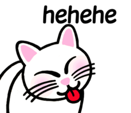 I am a cat.Thank you.3!(English) sticker #8492540