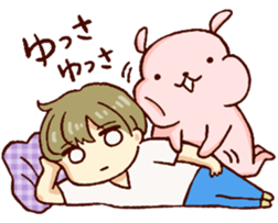 Giddy laugh rabbit * sticker #8492628