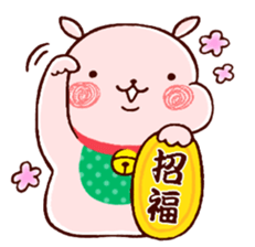 Giddy laugh rabbit * sticker #8492646