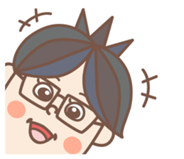 negative boy 2 sticker #8492894